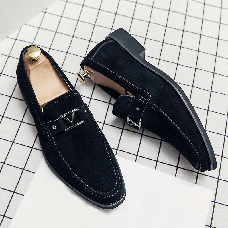 Brody | Men’s Formal Slip-On Loafers with Triangle Metal Bit
