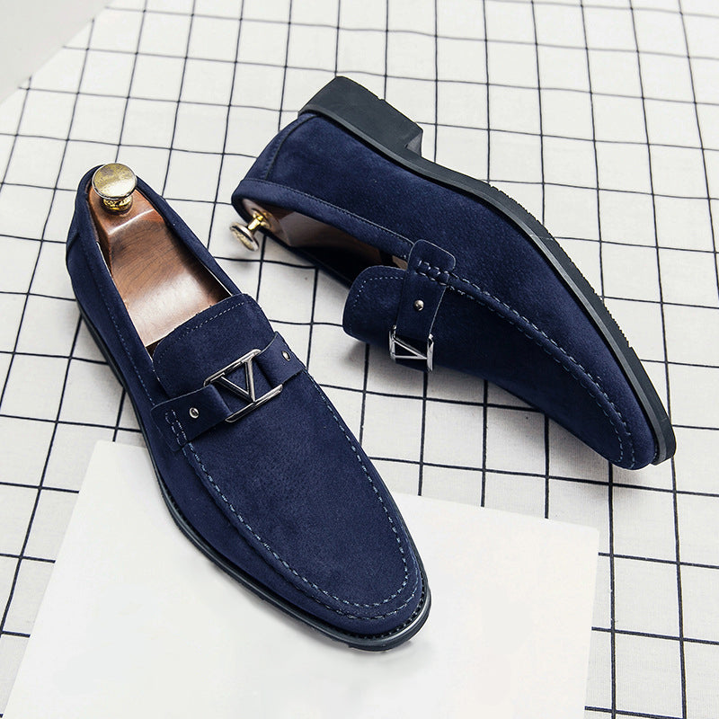 Brody | Men’s Formal Slip-On Loafers with Triangle Metal Bit