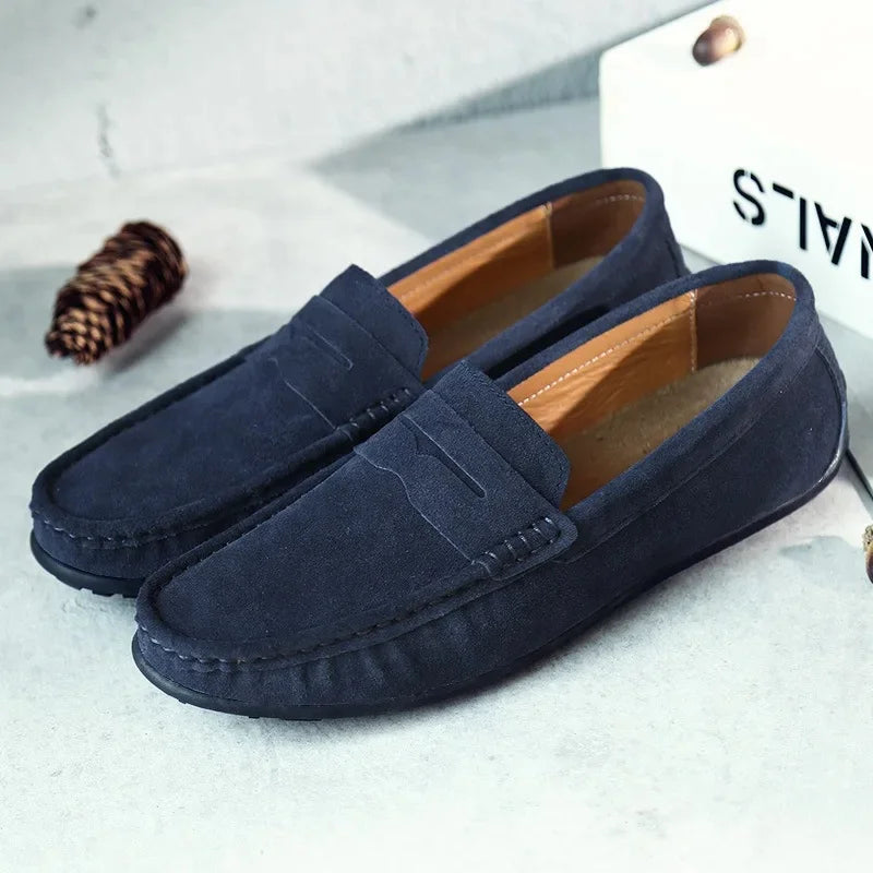 Tucker | Men’s Classic Summer Loafers with Penny Strap