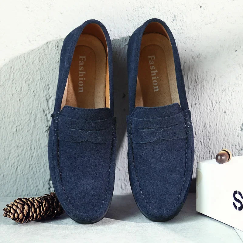 Tucker | Men’s Classic Summer Loafers with Penny Strap
