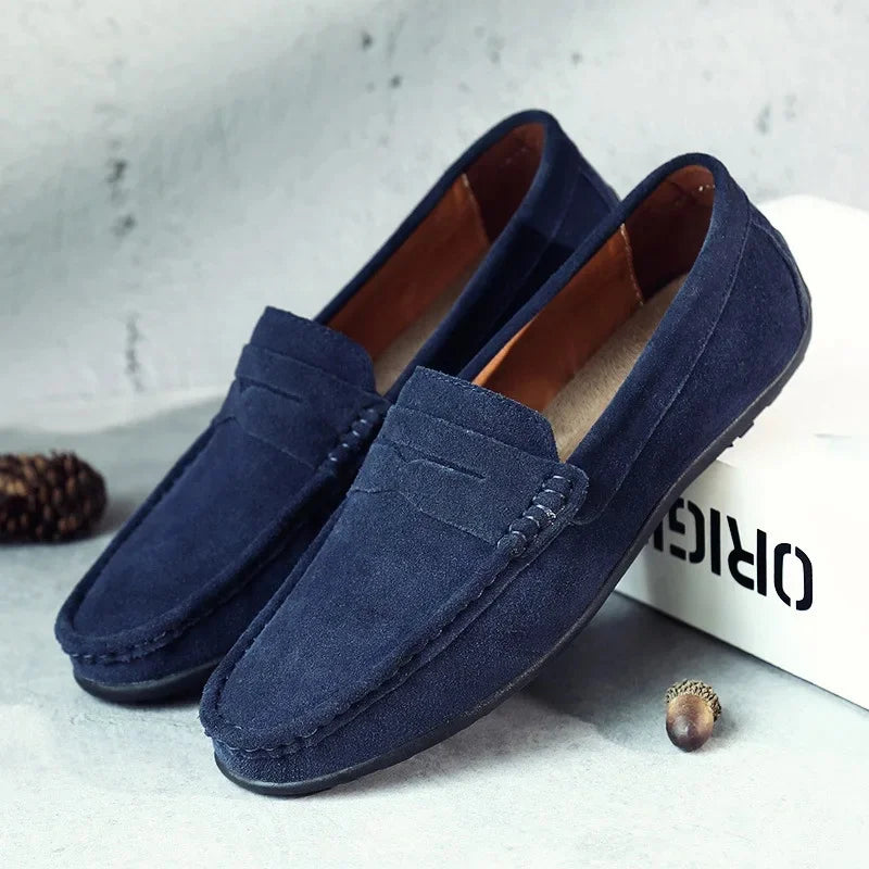Tucker | Men’s Classic Summer Loafers with Penny Strap