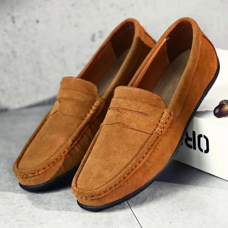 Tucker | Men’s Classic Summer Loafers with Penny Strap