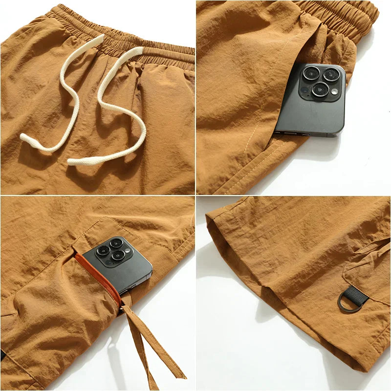 Ryder | Men’s Casual Summer Cargo Shorts with Elastic Waist