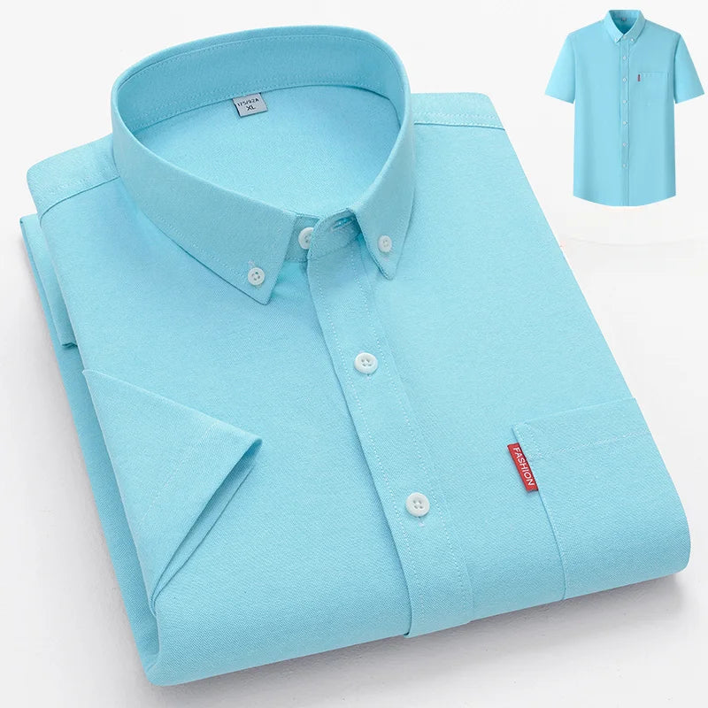 Colin | Men's Summer Lightweight Shirt with Button-Down Collar