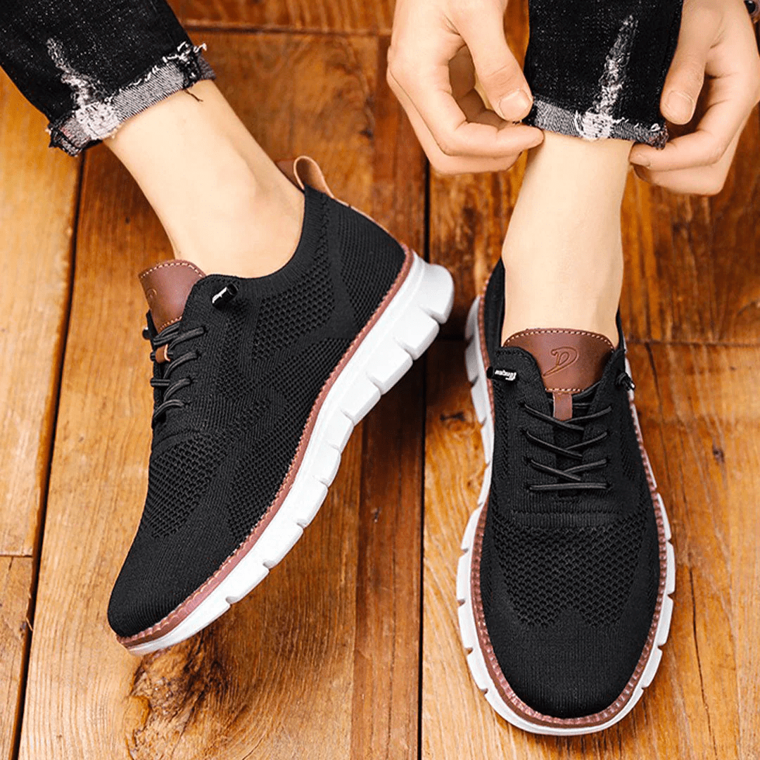 James | Men's Knit Sneakers with Flex Grip Sole