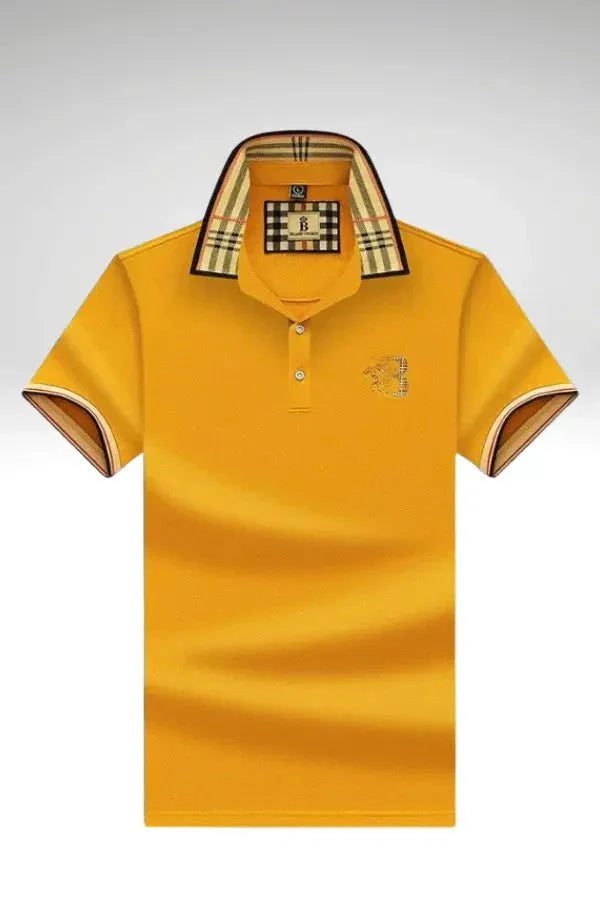 Chance | Men's Elegant Polo Shirt with Check Collar