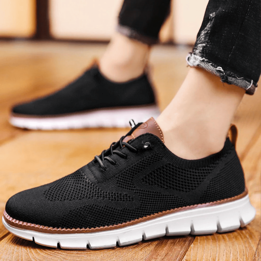 James | Men's Knit Sneakers with Flex Grip Sole