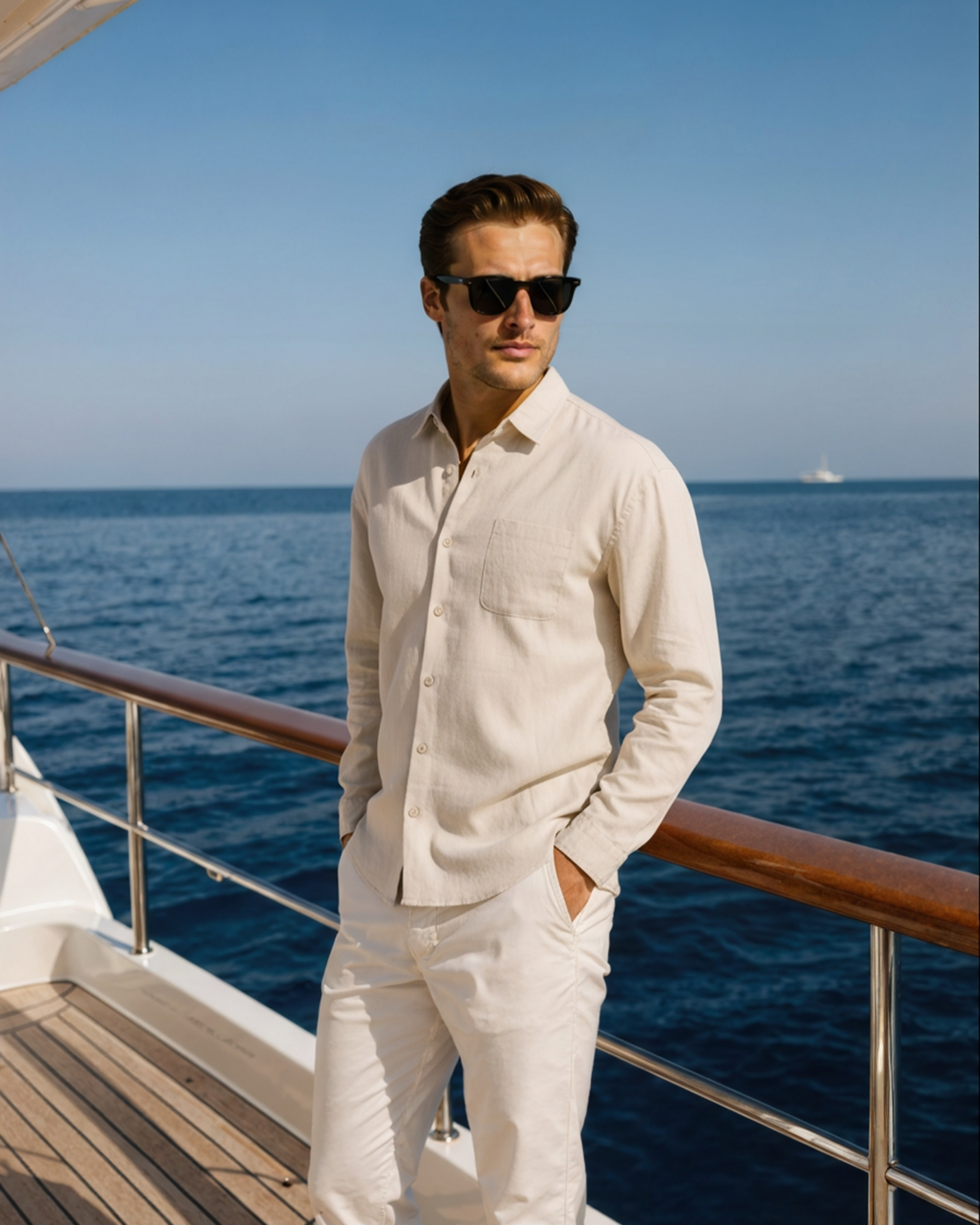Carlos | Men's Casual Button Down Shirt with Chest Pocket