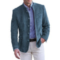 Logan | Men’s Modern Tailored Mandarin Collar Blazer with Button Front