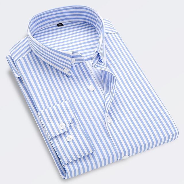 Clifford | Men's Summer Striped Shirt with Button-Down Collar