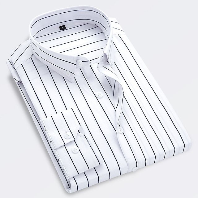 Clifford | Men's Summer Striped Shirt with Button-Down Collar