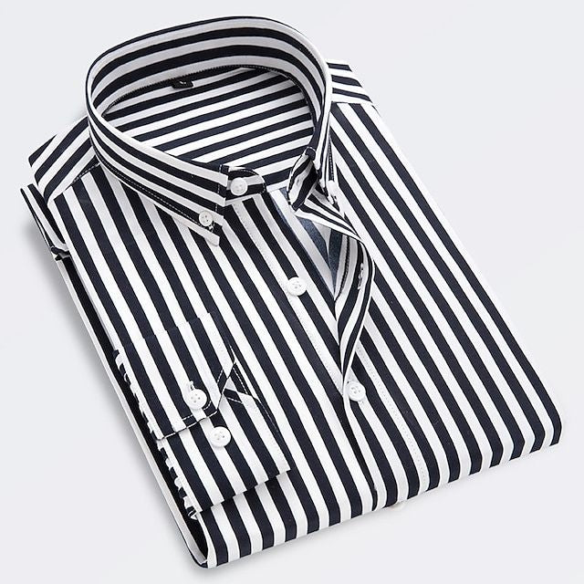 Clifford | Men's Summer Striped Shirt with Button-Down Collar