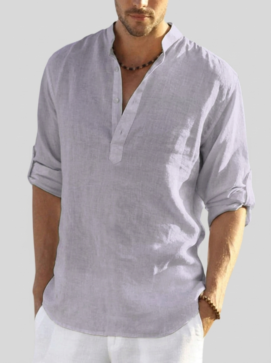 Christopher | Men’s Relaxed Shirt with Open Collar