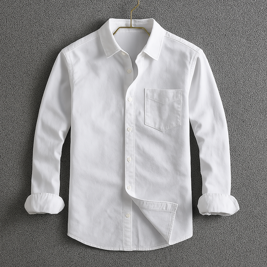 Christopher | Men's Classic Button Down Shirt with Turn-Down Collar
