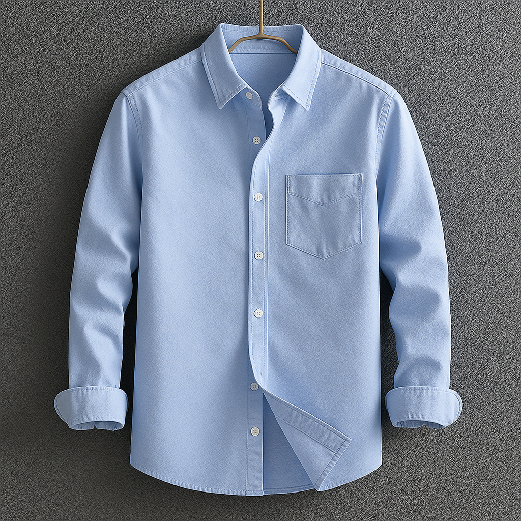 Christopher | Men's Classic Button Down Shirt with Turn-Down Collar