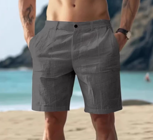 Noah | Men's Relaxed Summer Shorts with Button Closure