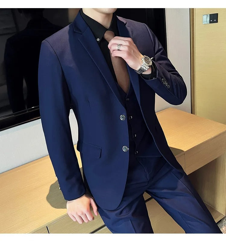 Hugo | Men’s Formal Three Piece Suit with Notch Lapel