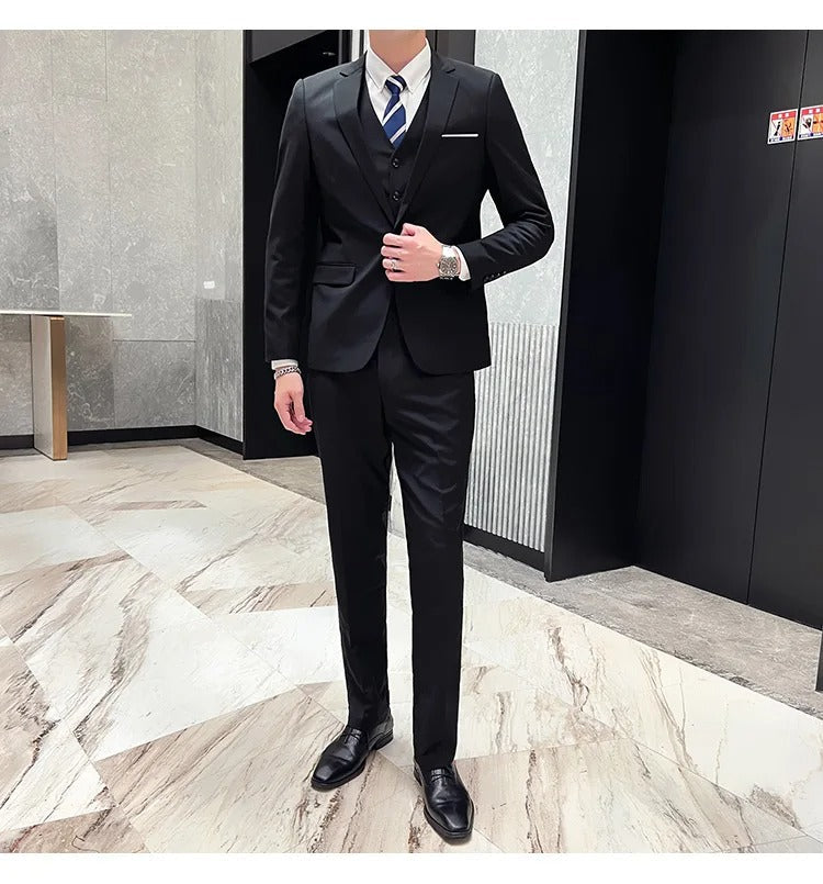 Hugo | Men’s Formal Three Piece Suit with Notch Lapel