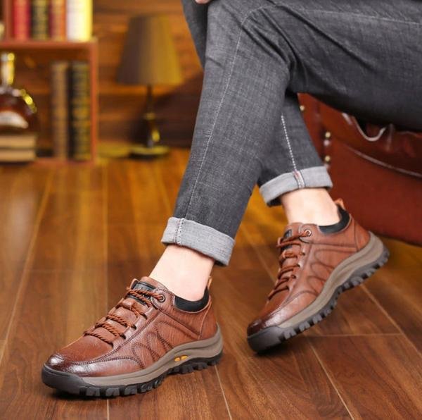 Zachary | Men's Classic Sneakers with Rugged Sole