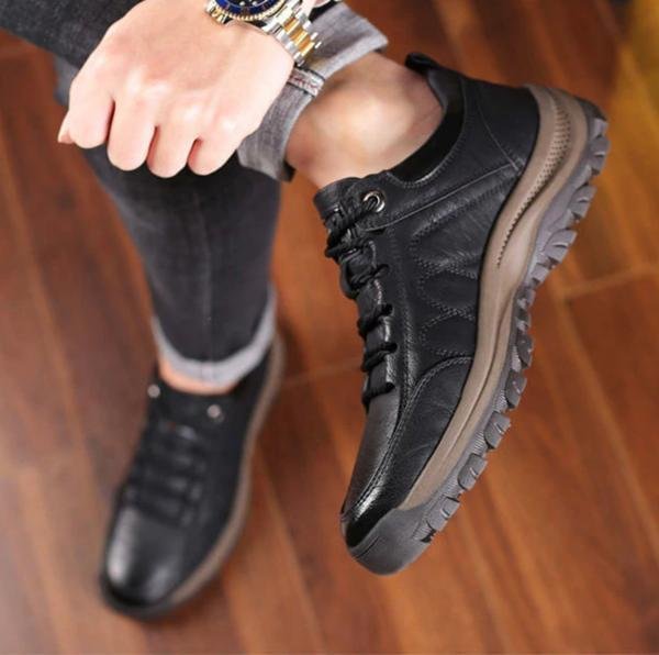Zachary | Men's Classic Sneakers with Rugged Sole
