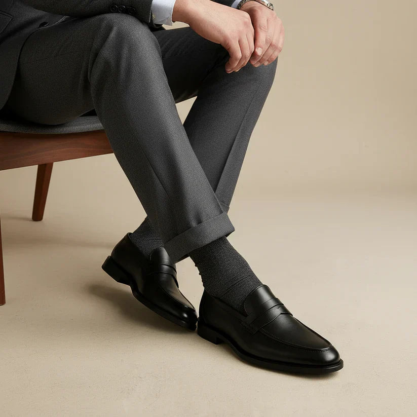 Damian | Men's Timeless Loafers with Penny Strap