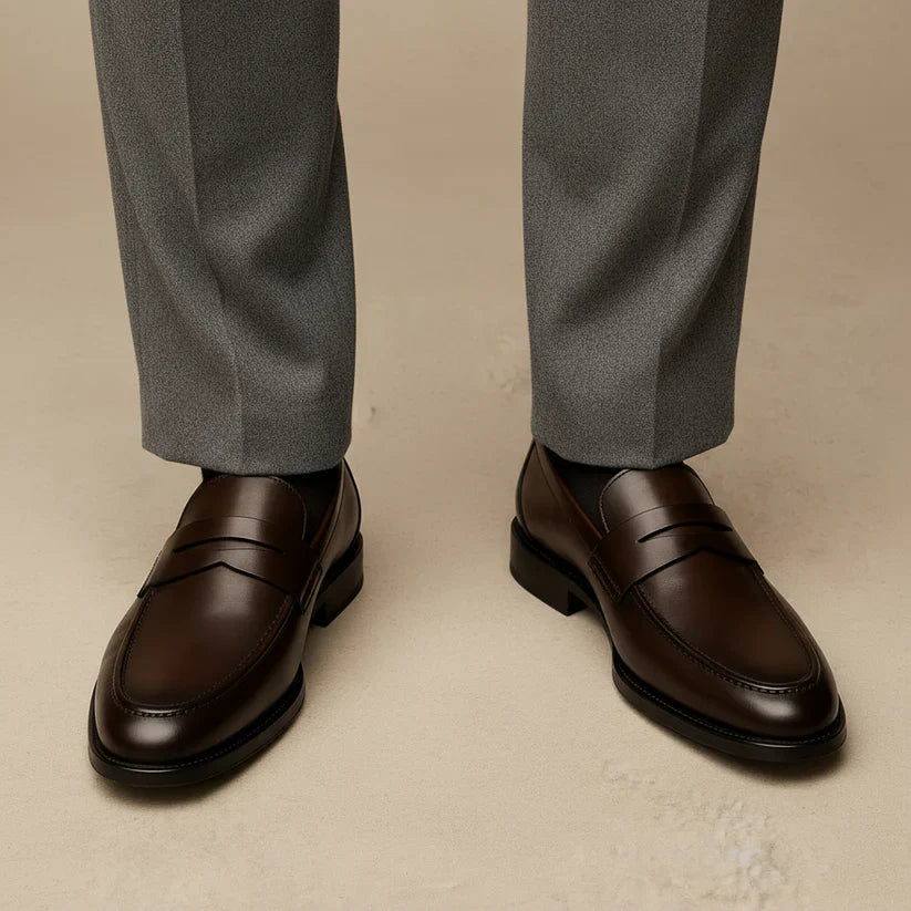 Damian | Men's Timeless Loafers with Penny Strap
